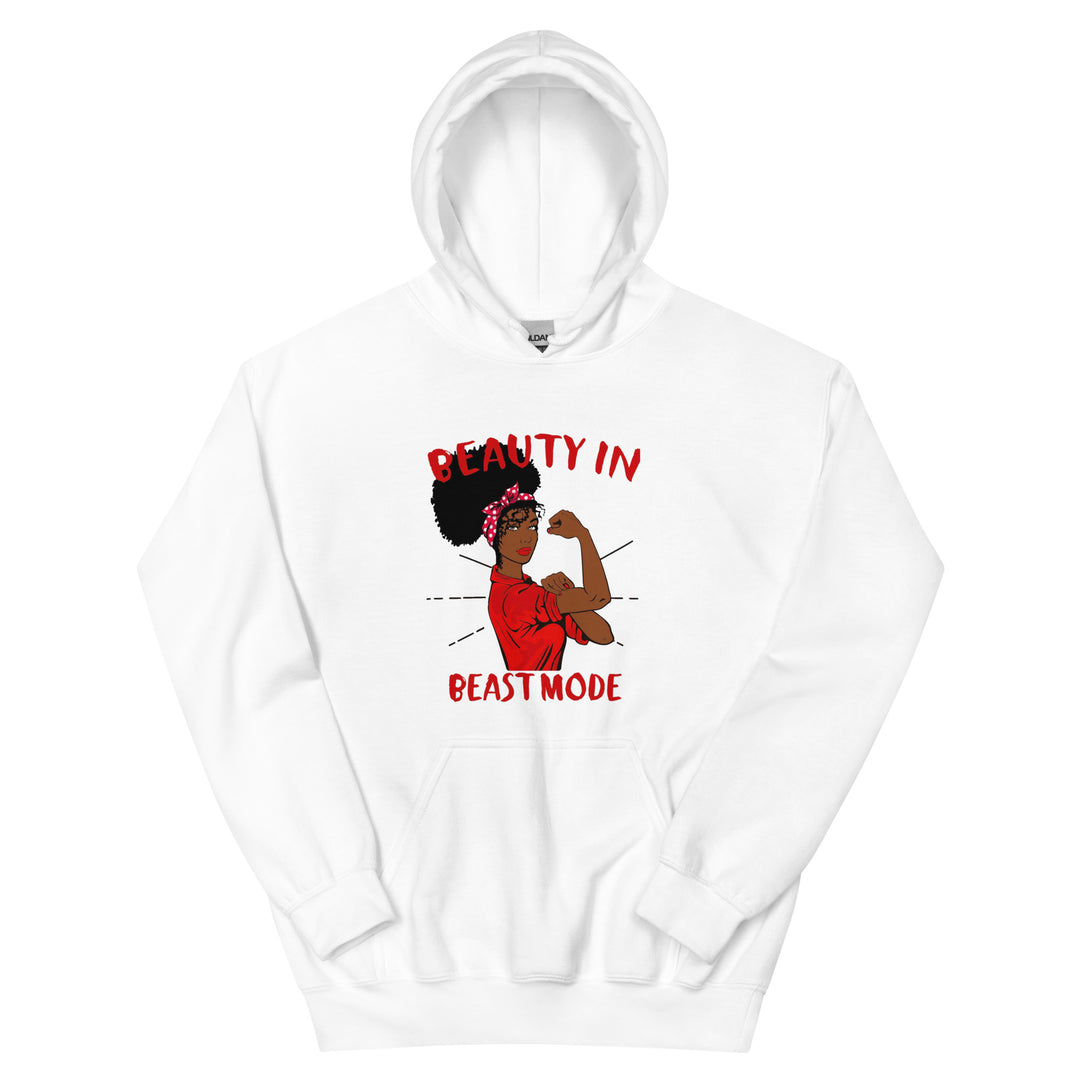 Women’s Afro-Hair Beauty in Beast Mode Hoodie