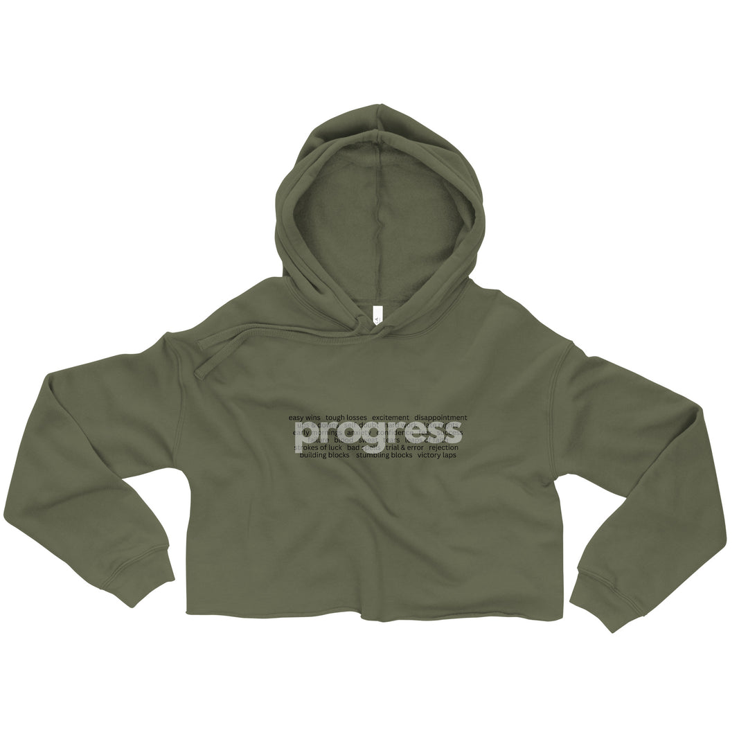 Women's What's Behind Progress Crop Hoodie