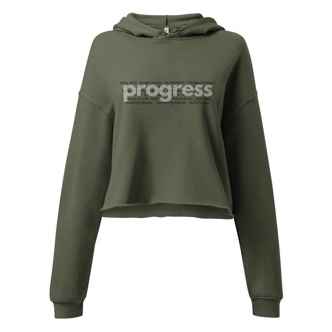 Women's What's Behind Progress Crop Hoodie