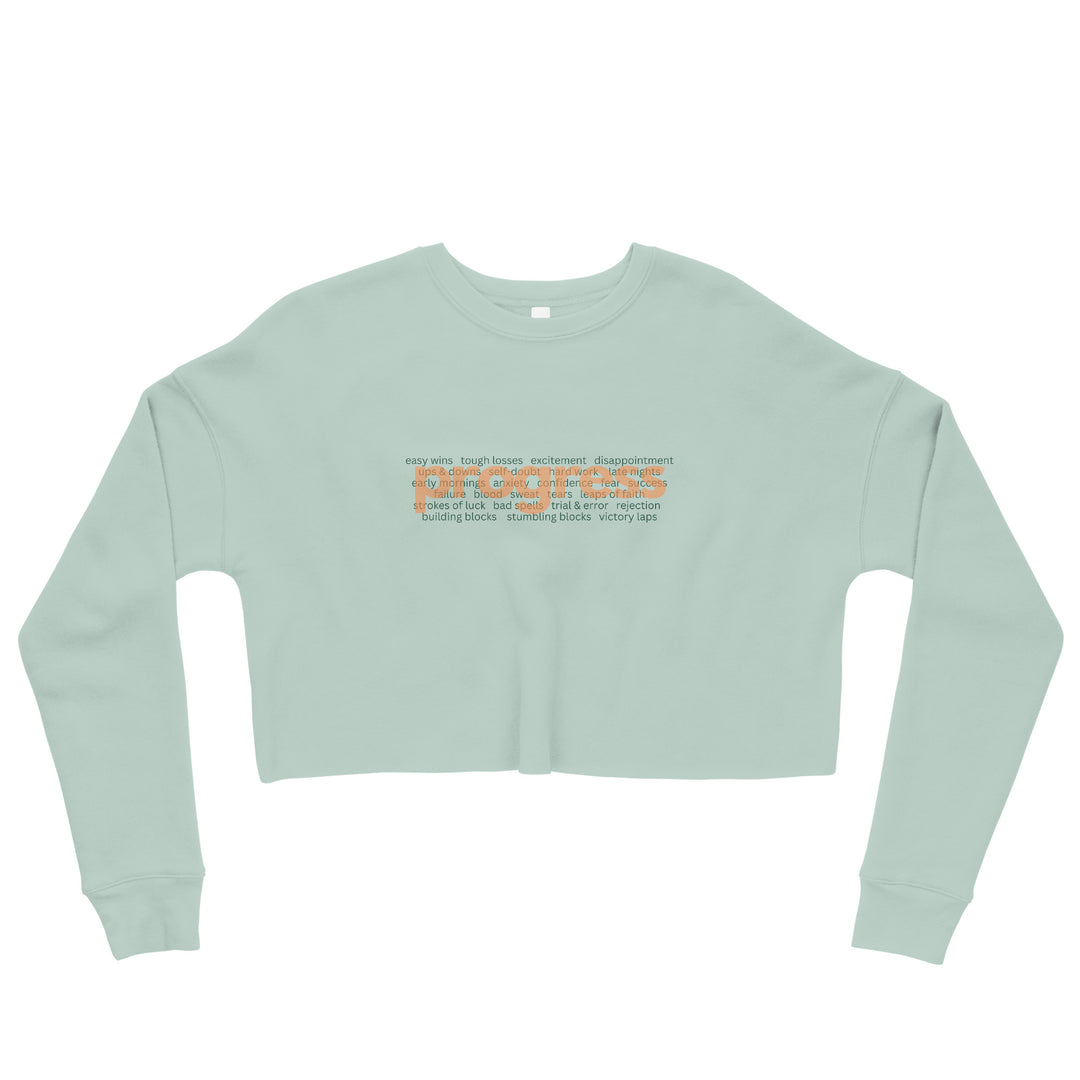 Women's What's Behind Progress Crop Sweatshirt