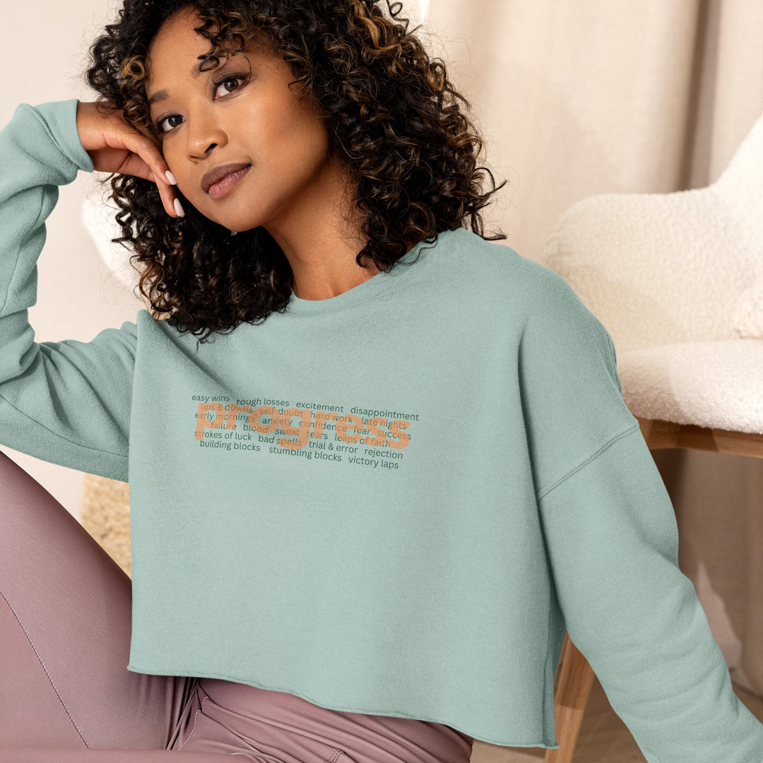 Women's What's Behind Progress Crop Sweatshirt