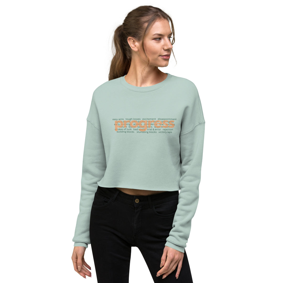 Women's What's Behind Progress Crop Sweatshirt